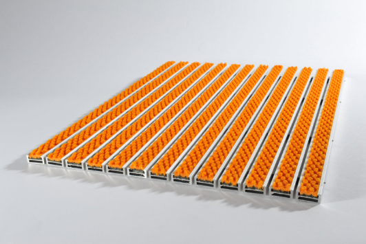 Tapis d'entrée 22R premium orange uni
